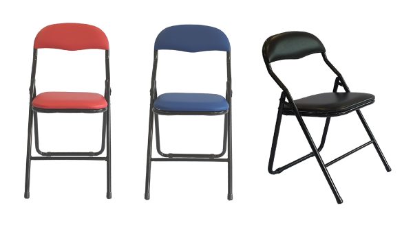 Fold-Away Plastic Chair 07 (Set of 4)